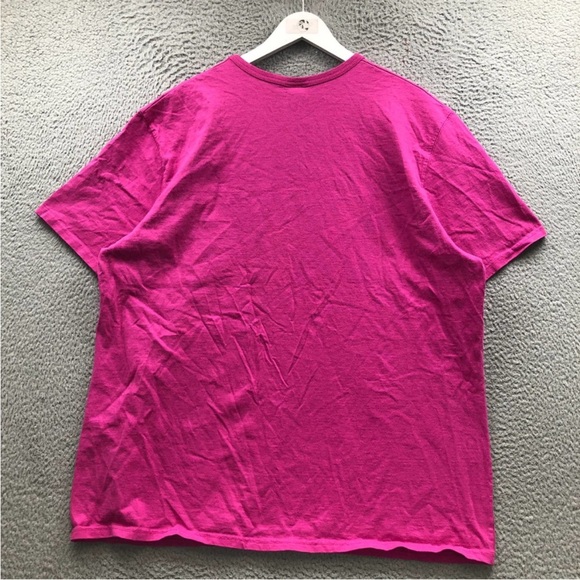 Champion T-Shirt Men's XXXL Short Sleeve Crew Neck Embroidered Logo Pink - Picture 3 of 8